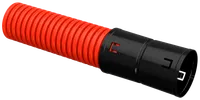 Corrugated double-wall HDPE pipe d=75mm red (100 m) IEK with a broach tool