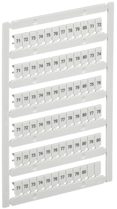 ARMAFIX Маркер для CTS/CP 4мм2 с символами "71-80" IEK