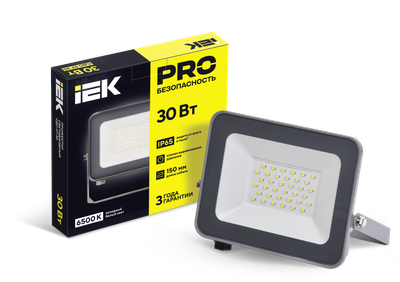 Прожектор светодиодный СДО 07-30 IP65 серый IEK