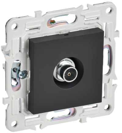 SKANDY Розетка TV оконечная SK-A12G графит IEK