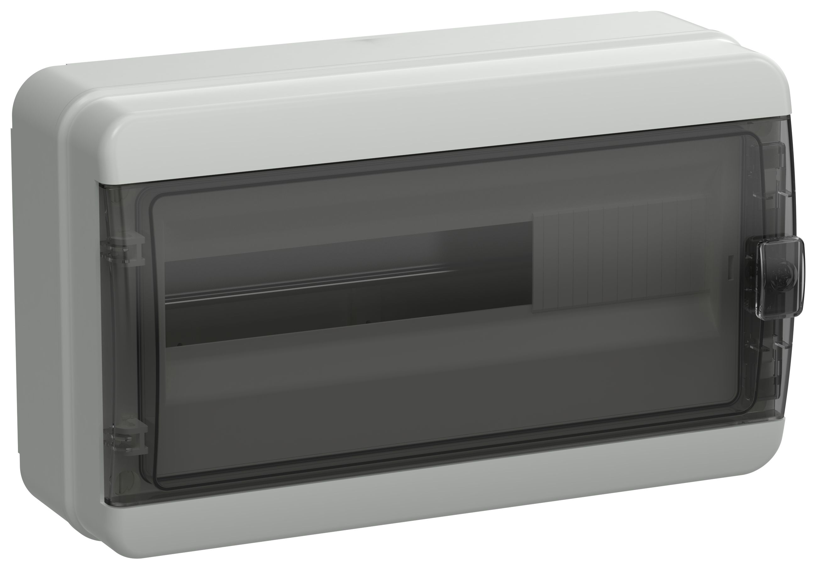 TEKFOR Корпус пластиковый КМПн-18 IP65 черная прозрачная дверь IEK (TF5-KP72-N-18-65-K03-K02)
