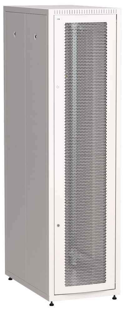 ITK LINEA E Шкаф напольный сетевой 19" 42U 600х1000мм перфорированная передняя дверь задняя металлическая серый