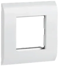ITK Лицевая рамка для модуля Mosaic 80х80мм металлический суппорт белая
