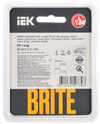 BRITE Рамка 1-местная РУ-1-2-Бр стекло черный матовый IEK2