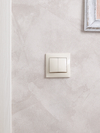 VC10-2-0-Km Double-button switch 10A (ceramic) KVARTA (cream) IEK6