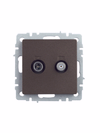 BRITE TV+SAT socket PTB/PCp12-BrBr bronze IEK1