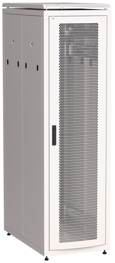 ITK LINEA N Шкаф сетевой 19" 42U 600х1000мм перфорированная передняя дверь серый