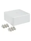 KM41222 pull box for surface installation 100x100x44 mm white (6 terminal blocks 6mm2)4