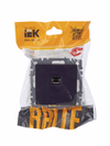 BRITE Розетка компьютерная RJ45 кат.5E РК10-БрЧ черный IEK6