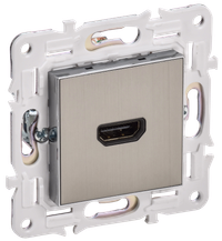 SKANDY Розетка HDMI SK-H01N металл никель IEK
