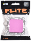 FLITE Switch 1-gang 10A BC11-1-0-FlPr purple IEK1