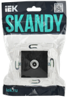 SKANDY Розетка TV проходная SK-A17Bl черный IEK1