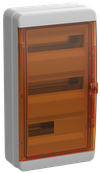 TEKFOR Корпус пластиковый КМПн-36 IP65 оранжевая прозрачная дверь IEK0