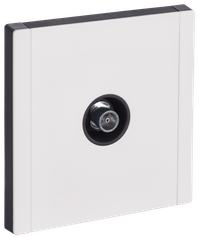 FORTE&PIANO Розетка TV оконечная FP228M металл белый IEK