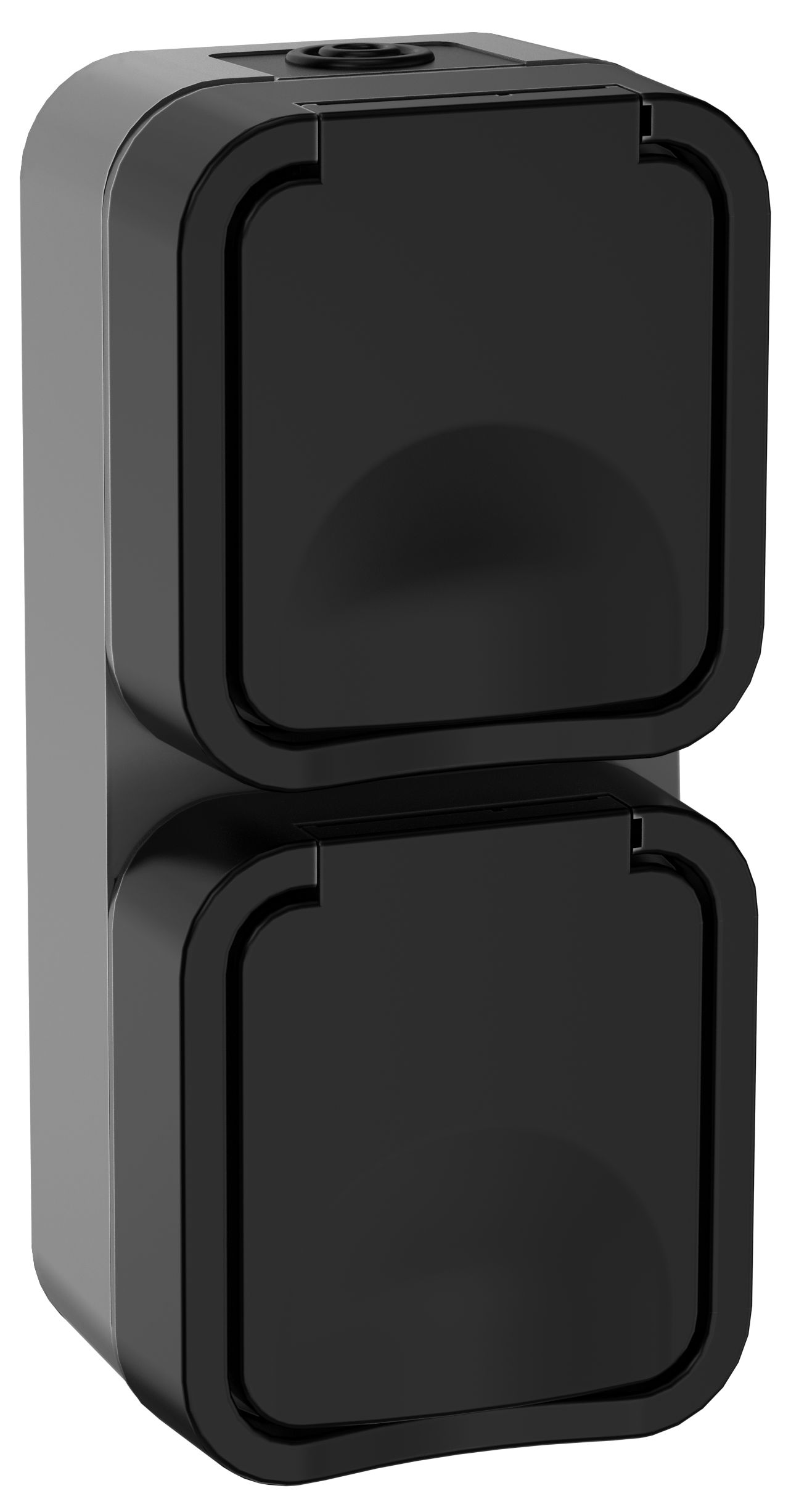 TORS Розетка 2-местная вертикальная 16А IP55 TS132 графит IEK (TS-R26-16-55-V-K53)