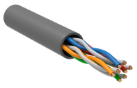 Витая пара U/UTP 5E 24AWG 4PR PVC 1м серый 100м РФ GENERICA