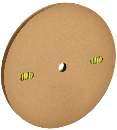 Трубка термоусадочная ТТУ нг-LS 18/9 желто-зеленая (100м/упак) IEK