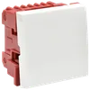 Выключатель одноклавишный ВКО-21-00-П (на 2 модуля) ПРАЙМЕР белый IEK0