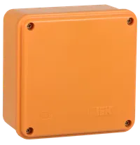 Fire-resistant soldering box PS 100x100x50mm 4P 4mm2 IP44 smooth walls IEK