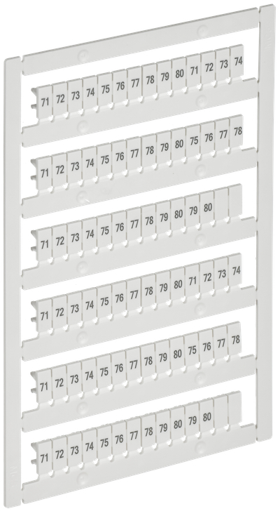 ARMAFIX Маркер для CTS/CP 2,5мм2 с символами "71-80" IEK