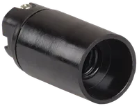 PKV14-04-k01 Suspension Carbolite socket , E14, black (50 pcs.), with an individual sticker, IEK