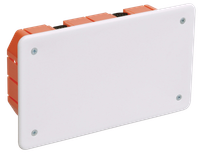Коробка распаячная КМ41026 для полых стен безгалогенная (HF) 172х96х45мм с саморезами пластиковыми лапками с крышкой IEK