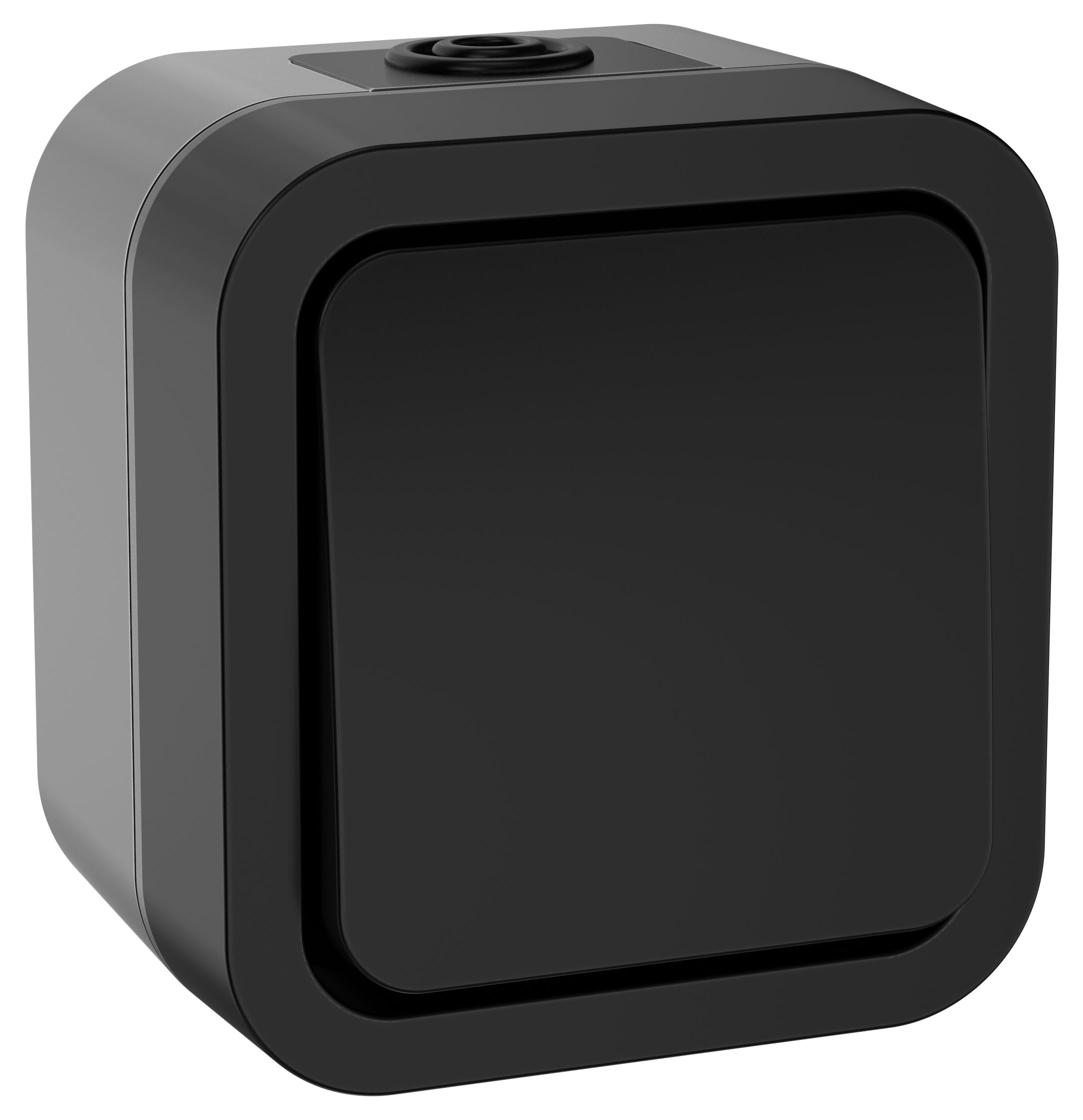 TORS Выключатель двухполюсный одноклавишный 10А IP55 TS111 графит IEK (TS-V16-0-10-55-K53)