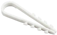 Дюбель хомут 5-10мм нейлон белый d=5 мм (100шт) IEK