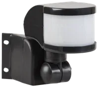 Motion Sensor DD 018V black , max. loading 1100W, observation angle 270degree, Lampe 12m, IP44, IEK