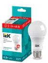 LED lamp A60 pear 8W 24-48V 4000K E27 IEK0