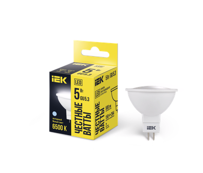 LED lamp MR16 spot 5W 230V 6500k GU5.3 IEK
