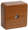 Коробка распаячная КМ41206-05 для открытой проводки 50х50х20мм дуб (4 клеммы 3мм2) IEK0