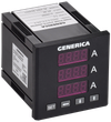 Амперметр цифровой щитовой трехфазный 72х72мм LED GENERICA0