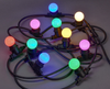 LIGHTING Гирлянда белт-лайт 5м 10 цветных ламп IP65 черный шнур 3м 230В транзит IEK0