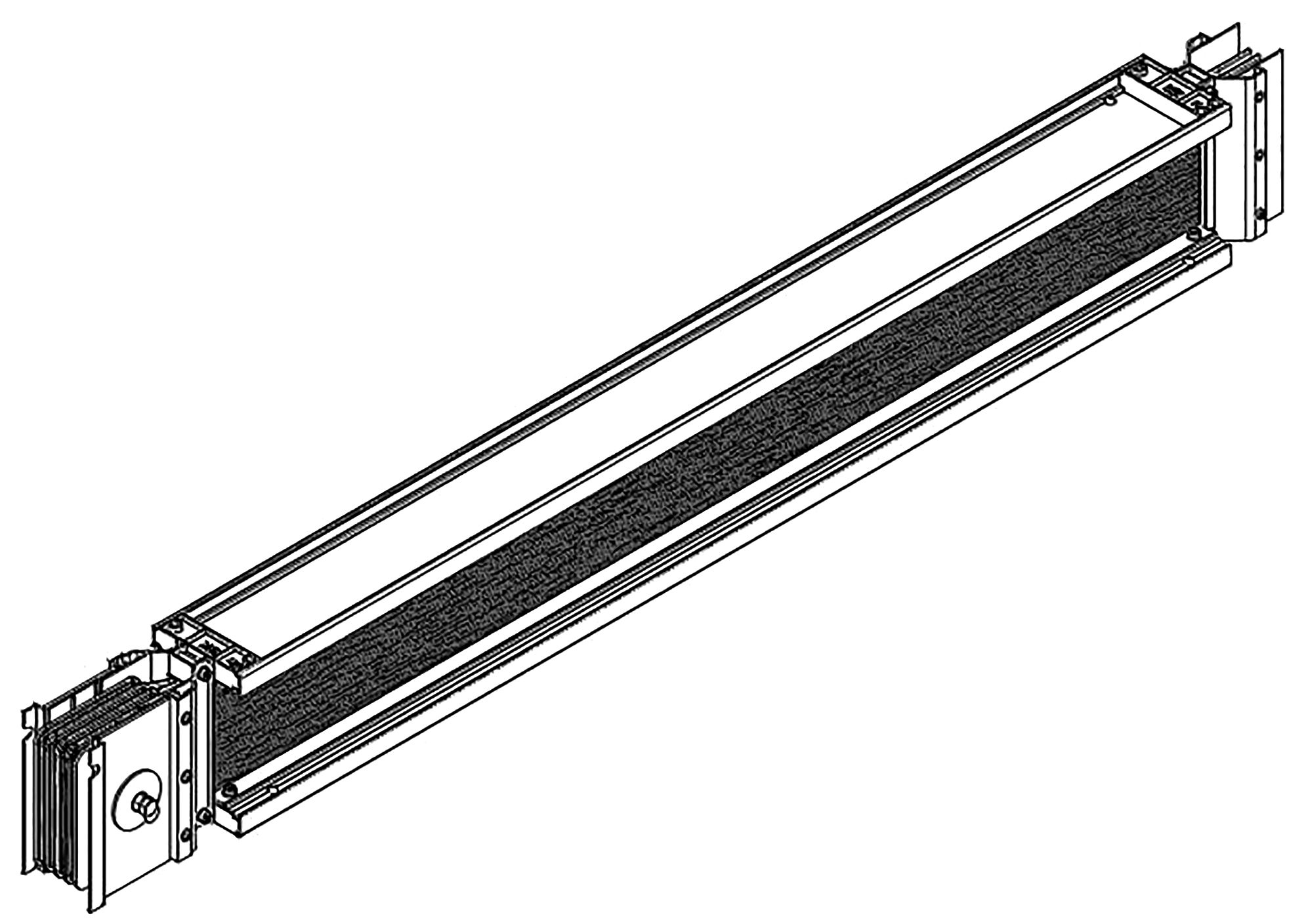 LINEBAR Секция прямая 1000-1990мм 1000А Al 3L+N+PER IP55 транспортировочная IEK (LB-1000A4-35-F-SF)