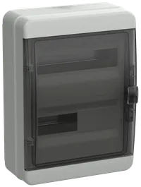 TEKFOR Корпус пластиковый КМПн-24 IP65 черная прозрачная дверь IEK