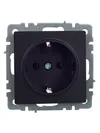 BRITE Socket with ground without shutters 16A PC11-1-0-BrB black IEK1