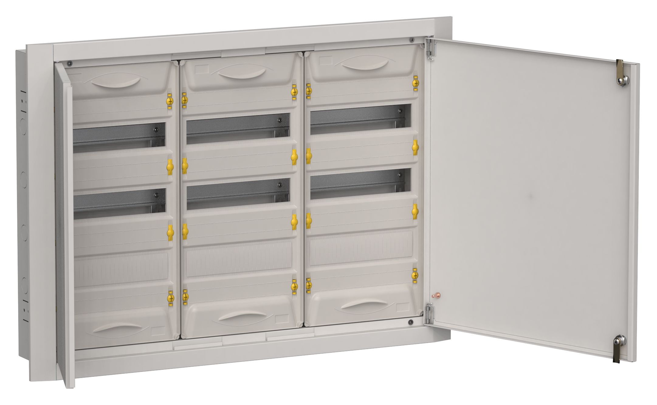 TITAN 5 Корпус металлический ЩРв-108 (3х36) 630х885х130мм IP31 серый (две двери) IEK (TI5-50-V-3X036-31-7035)