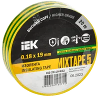 MIXTAPE 5 Electrical tape 0.18x19mm yellow-green 20m IEK