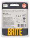 BRITE Рамка 1-местная РУ-1-1-Бр металл шампань RE AL IEK2