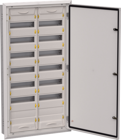 TITAN 5 Корпус металлический ЩРв-168 (2х84) 1130х625х130мм IP31 серый (одна дверь) IEK