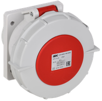 Розетка встраиваемая прямаяССИ-6252 32А-6ч 380В 3P+PE+N IP67 IEK
