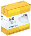 Светильник светодиодный ДВО 1702 белый круг 12Вт 4000K IP40 IEK1