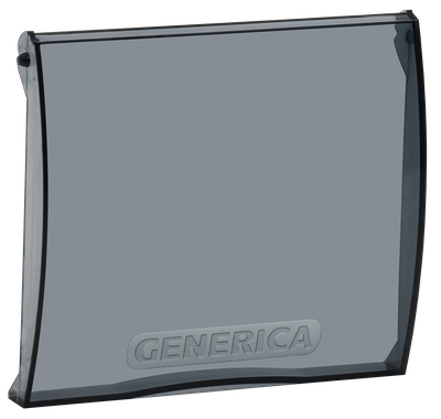 Дверца для корпуса пластикового ЩРН(В)-П-6 черная прозрачная GENERICA