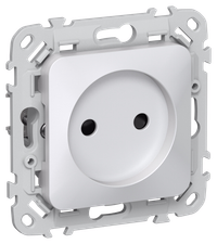 FLITE Розетка без заземления с защитными шторками 10А РСш01-0-ФлЖ жемчуг IEK