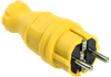 ВБп3-1-0м Вилка прямая ОМЕГА IP44 каучук жёлтая IEK0