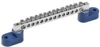Шина N "ноль" на двух угловых изоляторах с никелевым покрытием ШНИ-6х9-14-У2-С IEK