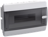UNION Compact Корпус пластиковый ЩРВ-П-12 IP41 черная прозрачная дверь IEK0