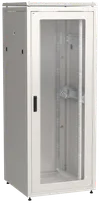 ITK LINEA N Шкаф сетевой 19" 42U 800х800мм стеклянная передняя дверь задняя металлическая серый0