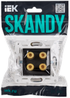 SKANDY Аудиорозетка 4-местная SK-A01Bl черный IEK1